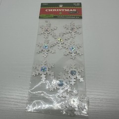 Christmas Crafts Snowflake Embellishment 3D Stickers Glitter