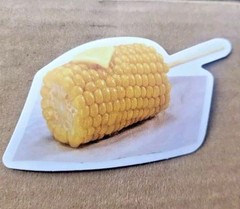 Vintage Food Sticker Mashed Potatoes And Gravy Sweet Corn Butter Delicious 3 Pc