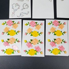 Mrs. Grossman’s sticker lot calla lily roses tulips heart throb mini hearts