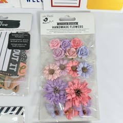 Glitz Scrapbook Stickers Embellishments Amy Tangerine Heidi Swapp LOT of 25 E