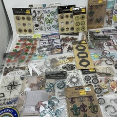 Huge Mixed Sticker & Scrapbooking Lot Holiday USA Christian Craft Set
