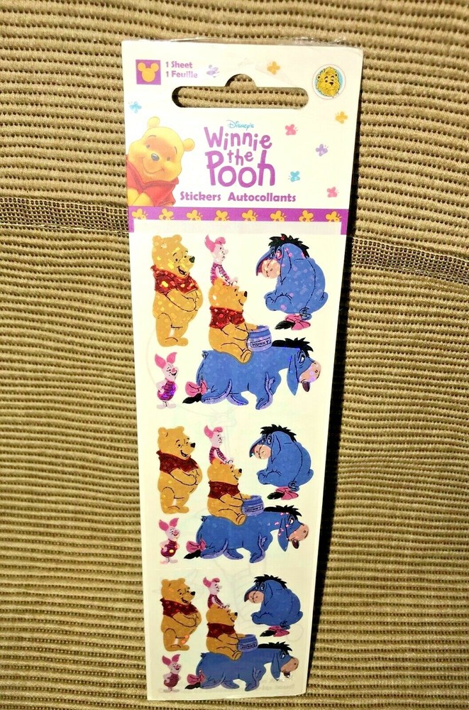 New Sealed Sandylion Disney Winnie The Pooh Piglet Eeyore Prismatic ? Stickers