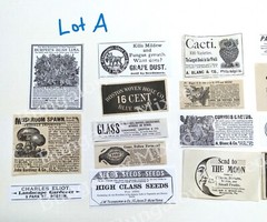 GARDENING 24pc Junk Journal Ephemera Paper Pack Vintage Ads Collage Art LOT A