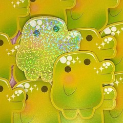 Tamagotchi Fanart Stickers Handmade (2-3/4 inch/70 mm)