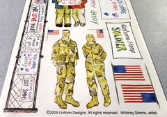 Uniform Designs 2005 Clear Stickers Scrapbooking Soldiers Military Homecoming