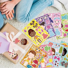 Creative Play with 24 Sheets of Make a Face & Dress Up Stickers for Kids