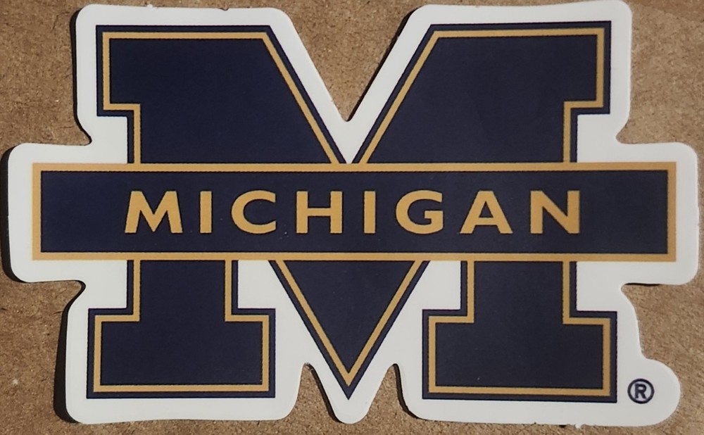 University of Michigan Wolverines logo die-cut decal sticker