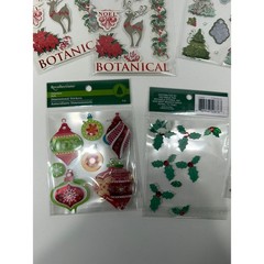 Recollections Jolee’s Boutique Christmas Sticker Lot Dimensional Glitter 15+ pc
