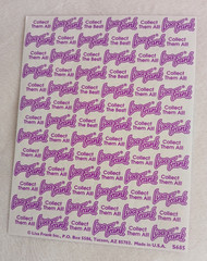 Vintage 90’s Lisa Frank Sticker Lot 1 S670 685 694 277 Markie In Space Mini