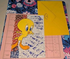 Vintage Hallmark Looney Tunes Tweety Bird Greeting Card Birthday w/Envelope