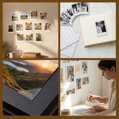 1428Pcs Clear Self-Adhesive Photo Corner Stickers 14 Sheets Scrapbooking