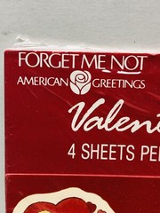 New Vintage Forget Me Not – American Greetings Valentine Stickers Sealed