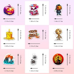 50PCS Halloween Stickers – «Trick or Treat» & Ancestor Honoring Theme Decals for