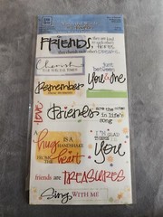 Deja Views Wonderful Words Self Adhesive Word Art Best Friends Acid Free New #3