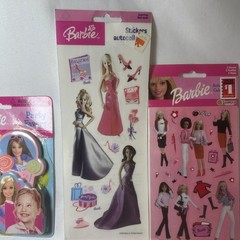 Vintage Barbie Party Lot Stickers Gift Wrap Party Favors Notepad Unused Y2K 2000