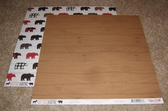 Echo Park 12×12 Double Sided Scrapbook Paper Lot of 14….Little Lumber Jack