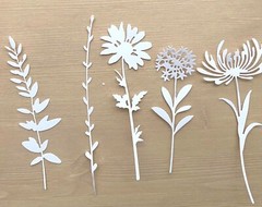 🦋25 WILDFLOWERS #1 cardstock paper die cut embellishments scrapbook