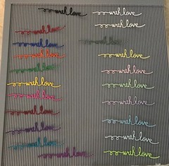 «with love» (word) Die Cut embellishments 8 pcs choose color 1/2” x 4”