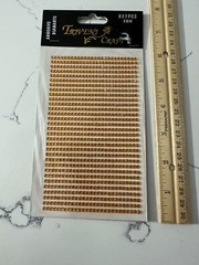 Triveni Craft 837PCS 3MM Adhesive Diamante Orange Rhinestones Scrapbooking Craft