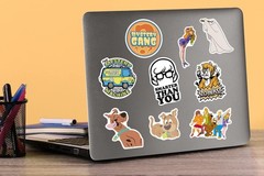 SCOOBY DOO VARIETY DIE CUT VINYL 50 CT STICKER PACK