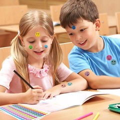 Happy Smiley Face Stickers for Reward – 10050 PCS 10-Colors Small Smiling Sticke
