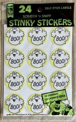 Vintage 1981 TREND Sniff Stinky Stickers COCONUT Ghost, LICORICE Witch NO TM