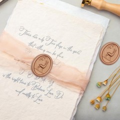 25Pcs Pink Embossed Rose Wax Seal stickers Self Adhesive Envelope Seal Stickers