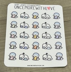 NEW Once More With Love ❤️ Anxiety 2.0 Hugging Pillows Sticker Set OMWL Stickers