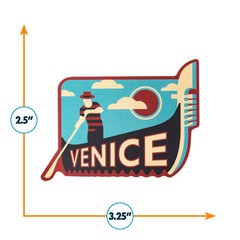 Venice Weatherproof Vinyl Travel Sticker – Gift or Souvenir