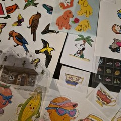 Vintage Modern Sticker Grab Bag Mystery Sandylion Stickii Club Pipsticks