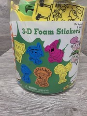 Vintage Nickelodeon 3D foam stickers SpongeBob Arnold Fairly Oddparents 2004