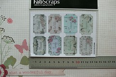 SHABBY ROSE Collection – Word Tags x 8 Sticker Pack 45-30mm by Fab Scraps