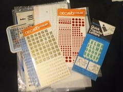 Lot of 35 Transfer Various Font Style & Size Letters