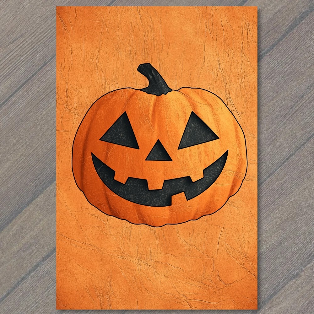 STICKER Halloween Pumpkin Cute Orange Jack-O-Lantern Adorable Spooky Fall Fun