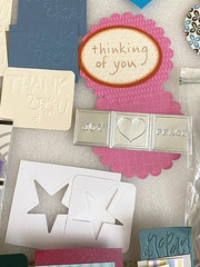 Huge Lot Paper Punch & Die Cuts HEARTS, PHRASES, SQUARES Cardmaking Scrapbooking