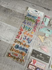 Sticker Lot Holiday Scrapbooking Stickers Thanksgiving Vday Months Jolee’s #176