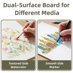 Embossed Backing Board 12×18 Acid-Free 4 Ply Dual Surface – Perfect for Photos