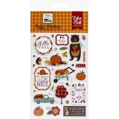 Crafts CB Puffy Stickers Hello Fall Bear Patchwork Tree Vintage Truck Pumpkins