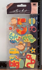 RARE EK SUCCESS STICKO SPP1VEL44 5 FIVE YEARS OLD SET OF STICKERS 5TH BIRTHDAY