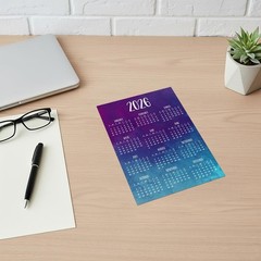 Elegant Removable 2026 Sticker Calendar – Perfect for Home & Office Decor