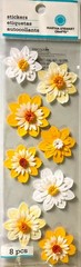 Martha Stewart LAYERED DAFFODIL Dimensional Scrapbook Stickers RARE NIP
