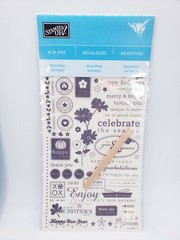 Stampin Up Rubs Ons Lot of 10: Take Note, Old Saint Nick, Love Birds, Anchored