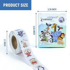 Colorful Animal Reward Stickers 1500 PCS – Fun Classroom & Party Essentials, 1 I