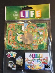 The Game of Life Game RARE Hasbro Jolee’s Boutique 3D Sticker Scrapbook Craft