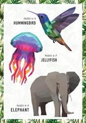 Sticker by Number Animals Fusion of Paint by Number and Sticker Fun by Sticker