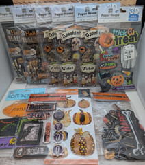 Mega Sticker Bundle Fall Pumpkin Halloween Haunted Witch Jolees Soft Spoken -s9