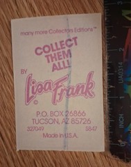 Lisa Frank 2 Small Stickers