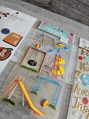 Sticker Lot SCHOOL Kids PreK Elementary Scrapbooking 3D Stickers Jolees RARE #65