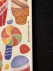HTF Vintage Hallmark Carnival Food Stickers 3 Sheets New Old Stock