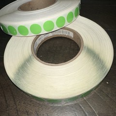 2x- Round Dot Color Coding 1/2 Inch Stickers Circle Labels 2900 qty NEON GREEN